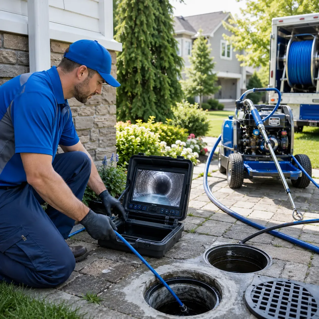 Outdoor drain cleaning professionals serving Three Lakes, WI
