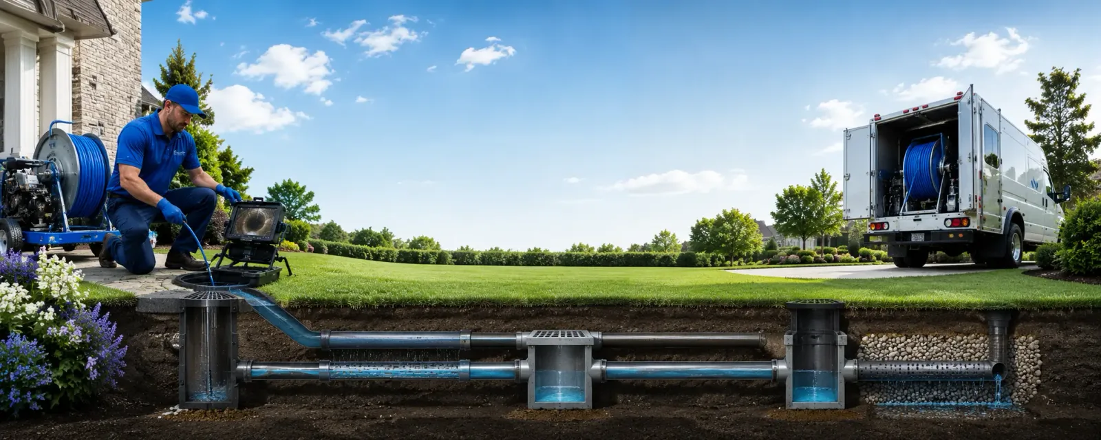 Outdoor drain cleaning information for Three Lakes, WI